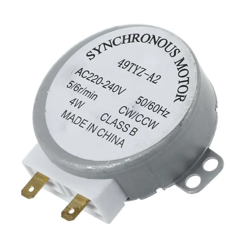 AC 220 240V 50/60Hz 5/6 об/мин (4 Вт Проигрыватель Синхронный двигатель для miniwave