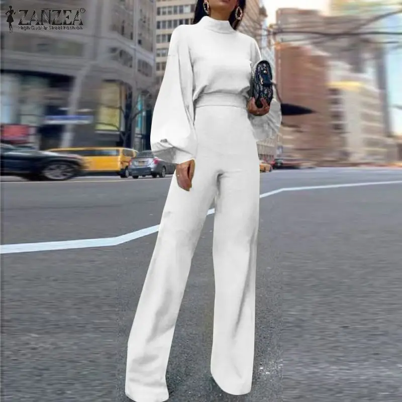ZANZEA Elegant Women Casual Fashion Solid Jumpsuit O Neck Wide Leg Playsuit Female Zip Bodysuit Full Long Sleeve Street Rompers
ZANZEA Elegant Women Casual Fashion Solid Jumpsuit O Neck Wide Leg Playsuit Female Zip Bodysuit Full Long Sleeve Street Rompers