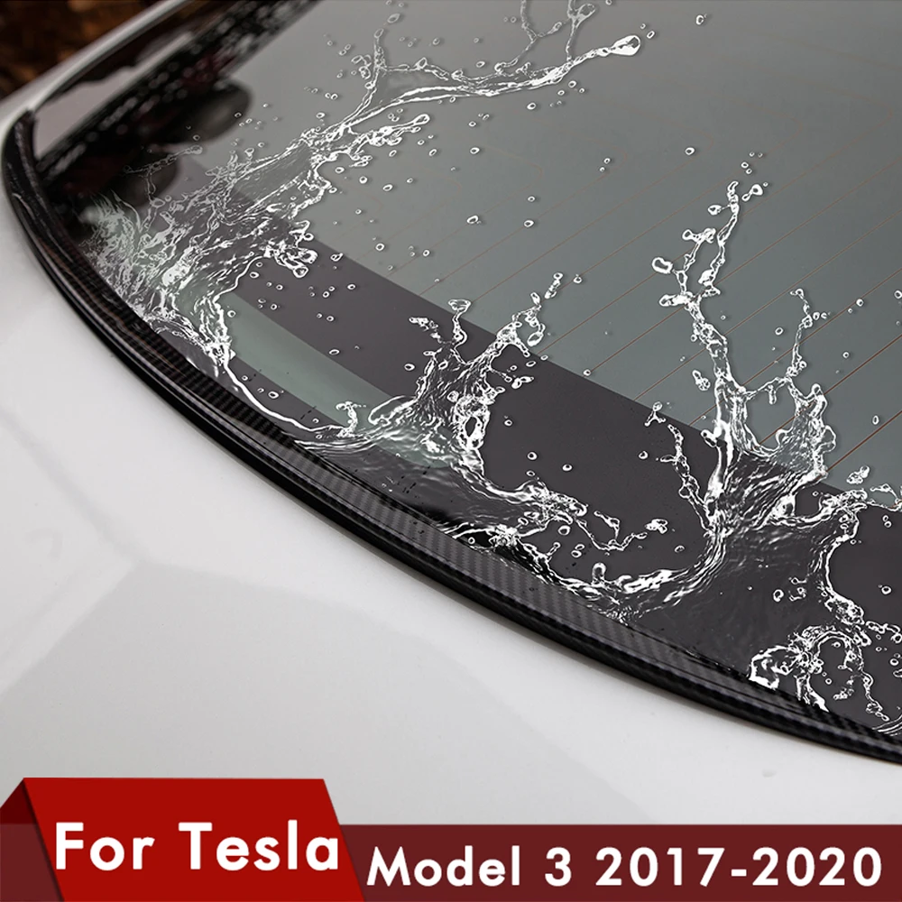 Model3 Water Retaining Wing for Tesla Model 3 Trunk Spoiler Cover Trim 1pc Carbon Fiber ABS Rear Model3 Accessories
Model3 Water Retaining Wing for Tesla Model 3 Trunk Spoiler Cover Trim 1pc Carbon Fiber ABS Rear Model3 Accessories