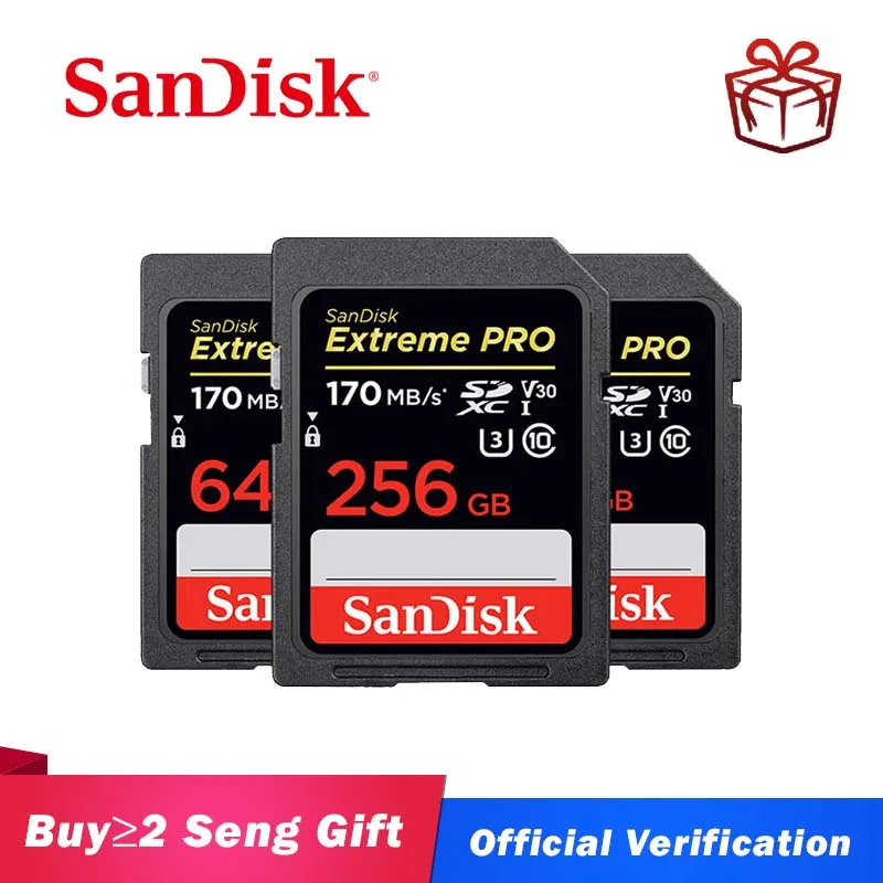 Карта памяти SanDisk Extreme Pro/Ultra U3/U1 32 ГБ sd карта 128 64 256 16 флеш SD SDXC SDHC carte SD|Карты памяти| |