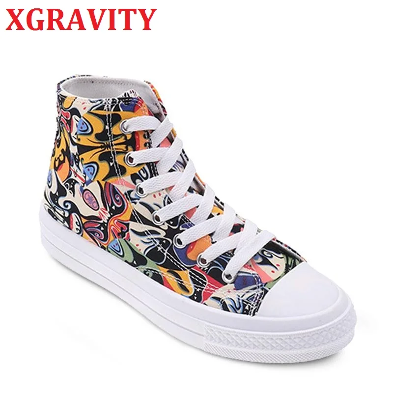 XGRAVITY Graffiti Lady Flat Shoes Comfortable Casual Canvas Shoes Female Fashion Women's Colorful Leisure Shoes Girls Shoe C011
XGRAVITY Graffiti Lady Flat Shoes Comfortable Casual Canvas Shoes Female Fashion Women's Colorful Leisure Shoes Girls Shoe C011