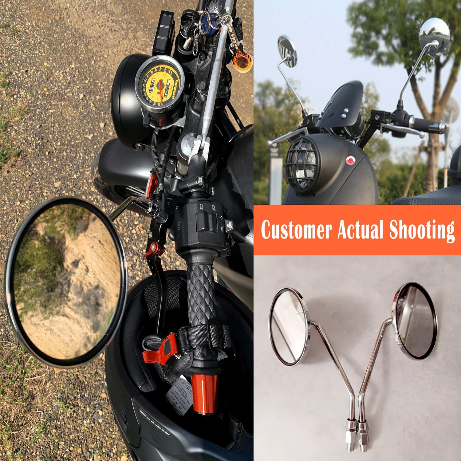 10mm Motorbike Side Mirror Moto Universal Motorcycle Accessories Round Chrome Rearview Mirrors For Yamaha Xt 600 Vmax 1200
10mm Motorbike Side Mirror Moto Universal Motorcycle Accessories Round Chrome Rearview Mirrors For Yamaha Xt 600 Vmax 1200