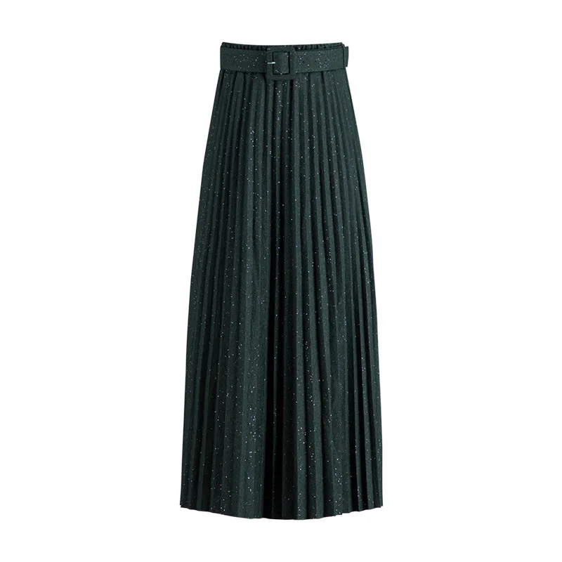 2020 Autumn & Winter New Arrival Knitted Sequined Skirt High Waist Elastic Pleated Skirt Belt Korean A-line Skirt Free Shipping
2020 Autumn & Winter New Arrival Knitted Sequined Skirt High Waist Elastic Pleated Skirt Belt Korean A-line Skirt Free Shipping