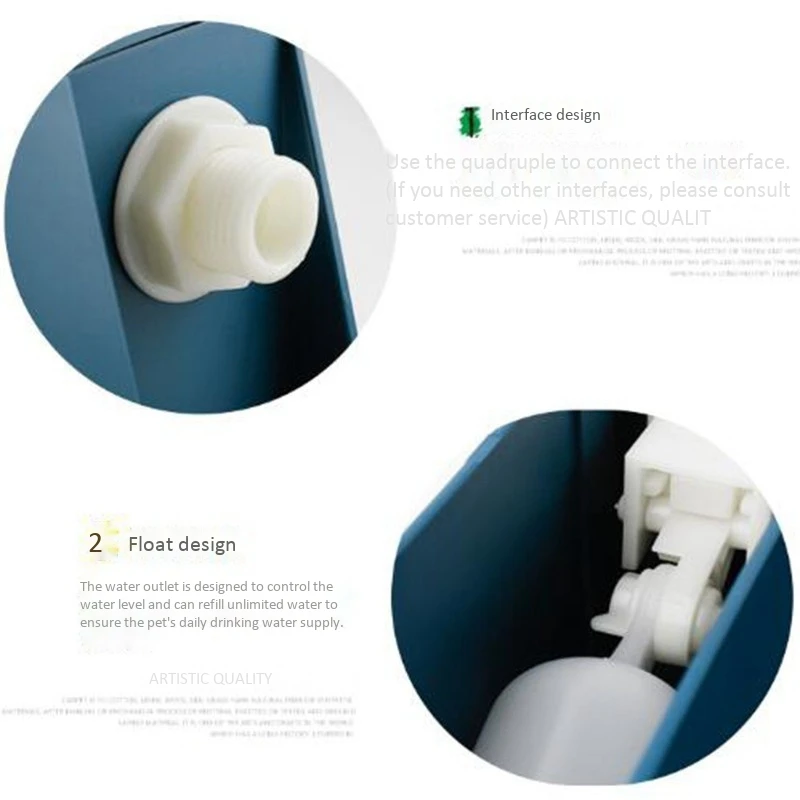 Pet Automatic Water Storage Bowl with Float Automatic Water Supply Drinking Fountain Animal Drinking Fountain
Pet Automatic Water Storage Bowl with Float Automatic Water Supply Drinking Fountain Animal Drinking Fountain
