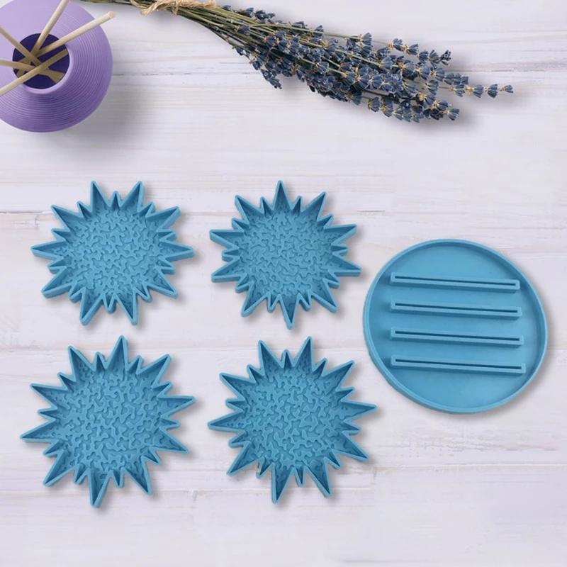 5 Pcs/Set Coaster + Stand Epoxy Resin Mold Cup Mat+Holder Base Casting Silicone Mould DIY Crafts Jewelry Decoration Tool
5 Pcs/Set Coaster + Stand Epoxy Resin Mold Cup Mat+Holder Base Casting Silicone Mould DIY Crafts Jewelry Decoration Tool