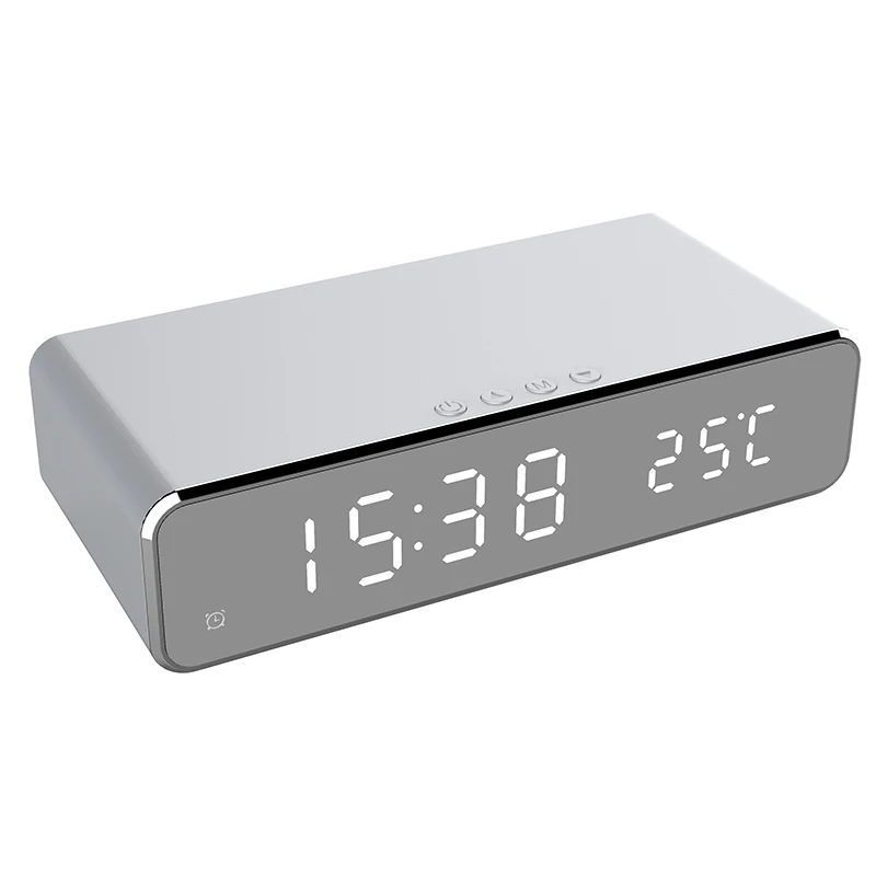 New Wireless Charger LED Alarm Clock Phone Wireless Charger Qi Charging Pad Digital Thermometer For IPhone 11 Pro XSMax X Huawei
New Wireless Charger LED Alarm Clock Phone Wireless Charger Qi Charging Pad Digital Thermometer For IPhone 11 Pro XSMax X Huawei