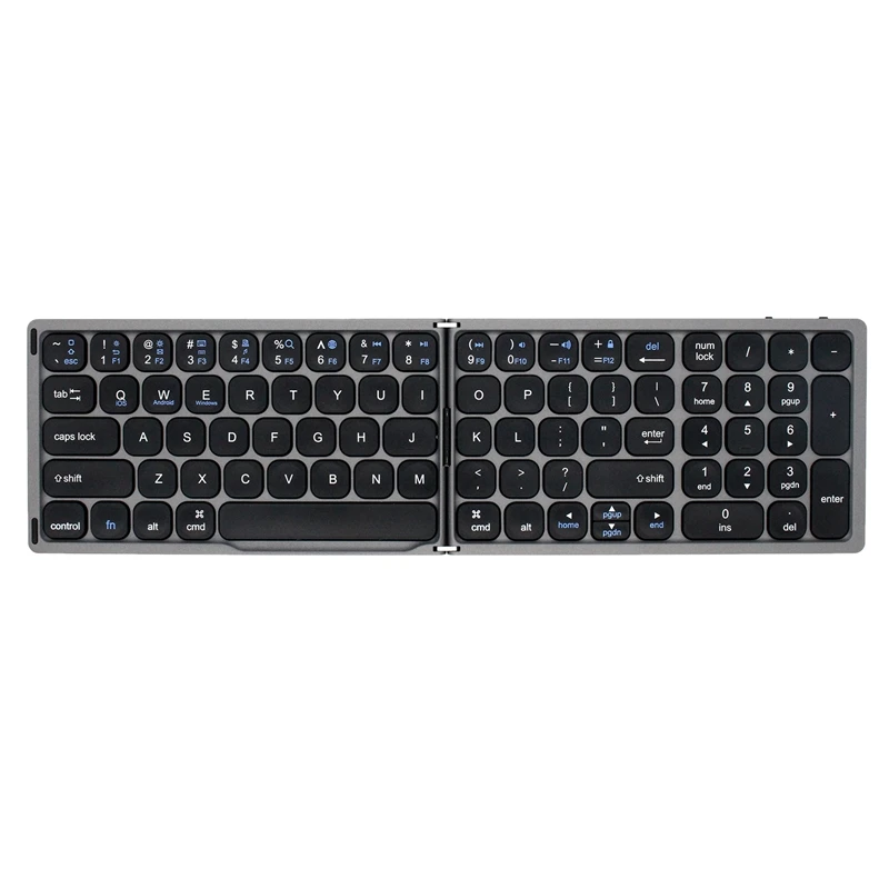Foldable Bluetooth Keyboard-Ultra-Thin Portable Wireless Keyboard, for IOS Android Windows PC - Gray
Foldable Bluetooth Keyboard-Ultra-Thin Portable Wireless Keyboard, for IOS Android Windows PC - Gray