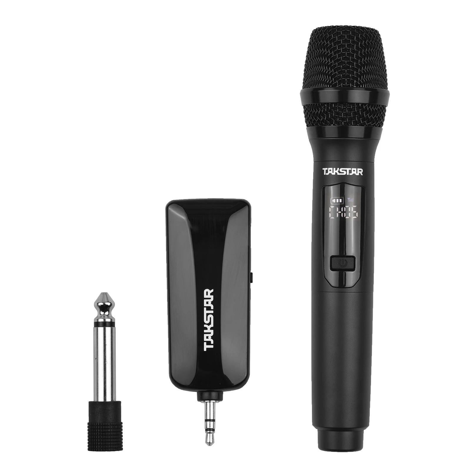 UHF Wireless Microphone Set with Handheld Mic 3.5MM Plug Receiver 6.3MM Adapter Plug-And-Play Infrared Frequency Matching
UHF Wireless Microphone Set with Handheld Mic 3.5MM Plug Receiver 6.3MM Adapter Plug-And-Play Infrared Frequency Matching