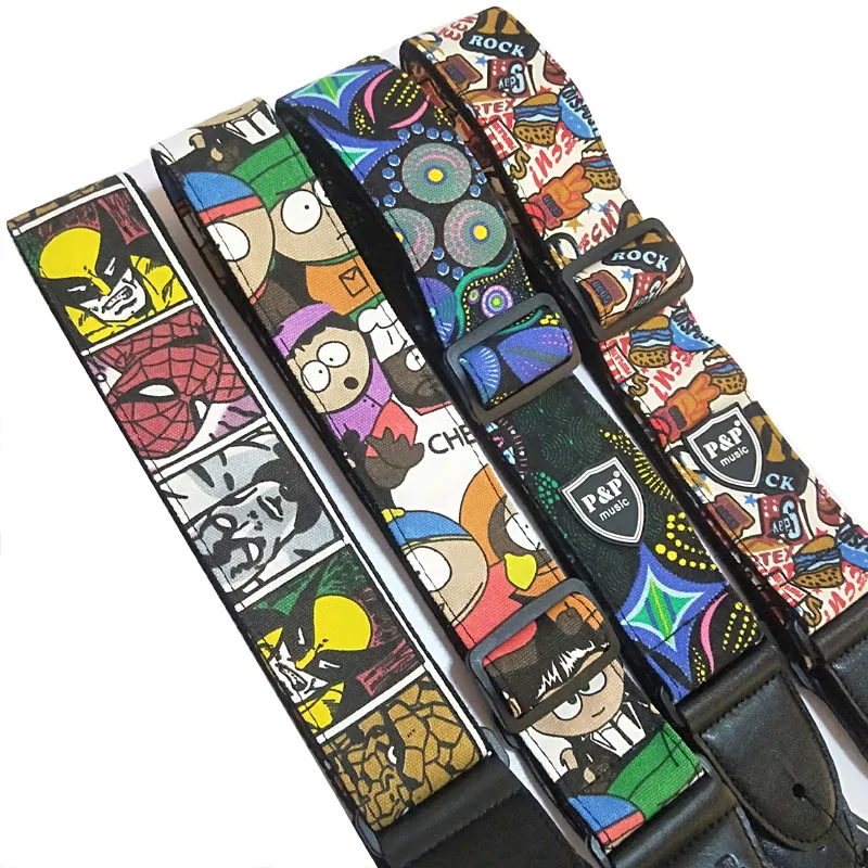 Cotton Guitar Strap Soft Belt With Cartoon Pattern PU Leather Head Adjustable Bass Electric Guitar Acoustic Guitarra Accessories
Cotton Guitar Strap Soft Belt With Cartoon Pattern PU Leather Head Adjustable Bass Electric Guitar Acoustic Guitarra Accessories