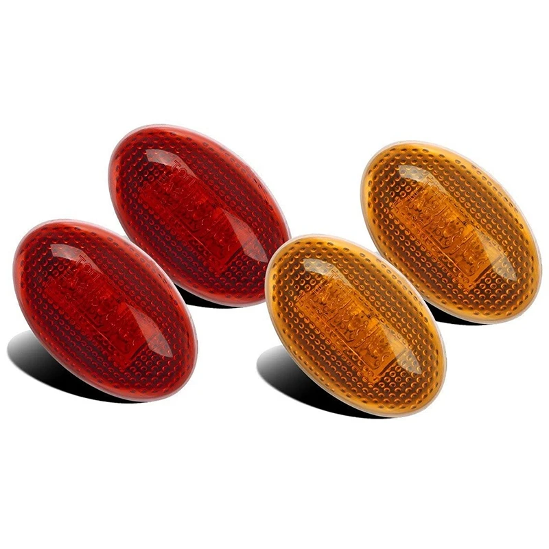 4PCS Car Dually Bed Fender Side Marker LED Lights for Ford F350 F450 F550 Lamp Accessories
4PCS Car Dually Bed Fender Side Marker LED Lights for Ford F350 F450 F550 Lamp Accessories