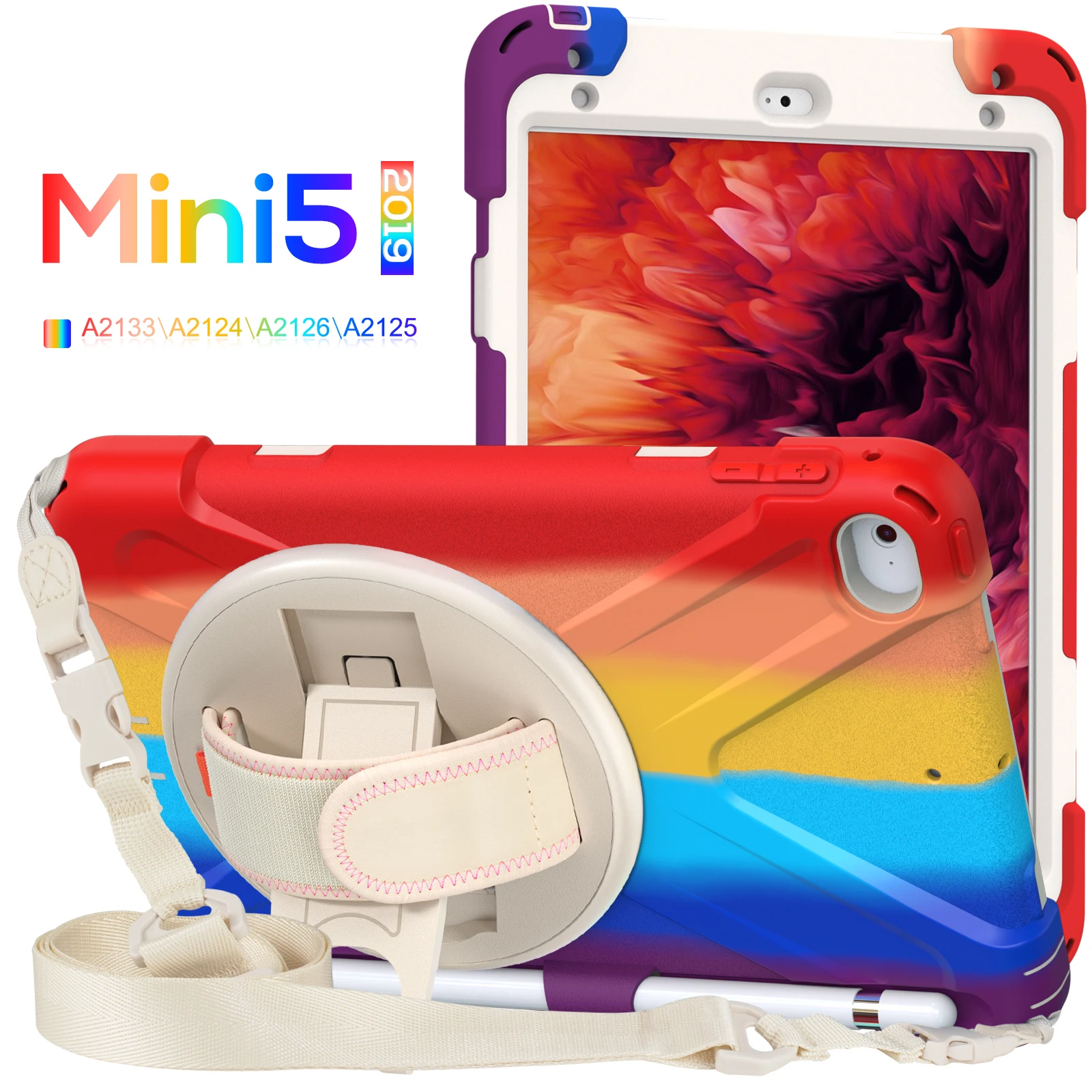 Tablet Case for ipad Mini 5 Three Layer Hybrid Hard Plastic Cover Children Case ipad 7.9 " A1538/A2133/A2124/A1550 With pen slot
Tablet Case for ipad Mini 5 Three Layer Hybrid Hard Plastic Cover Children Case ipad 7.9 " A1538/A2133/A2124/A1550 With pen slot