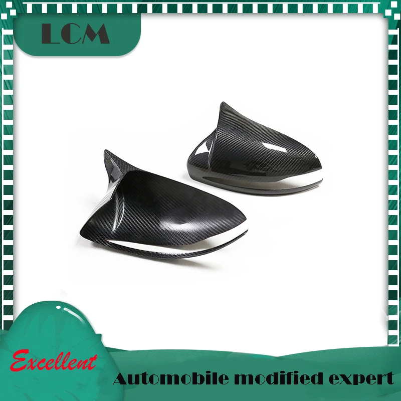

2014+ For Mercedes Benz W205 W222 W213 W238 X205 LHD Only OEM/OX Horn Look Add On/Replacement Style Carbon Fiber Mirror Cover