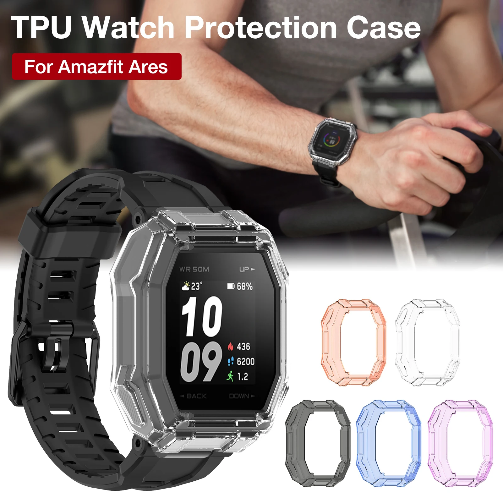 For Amazfit Ares Soft TPU Protective Case Cover Protection CoversShell Smart Watch Bracelet Protector Frame For Amazfit Ares
For Amazfit Ares Soft TPU Protective Case Cover Protection CoversShell Smart Watch Bracelet Protector Frame For Amazfit Ares