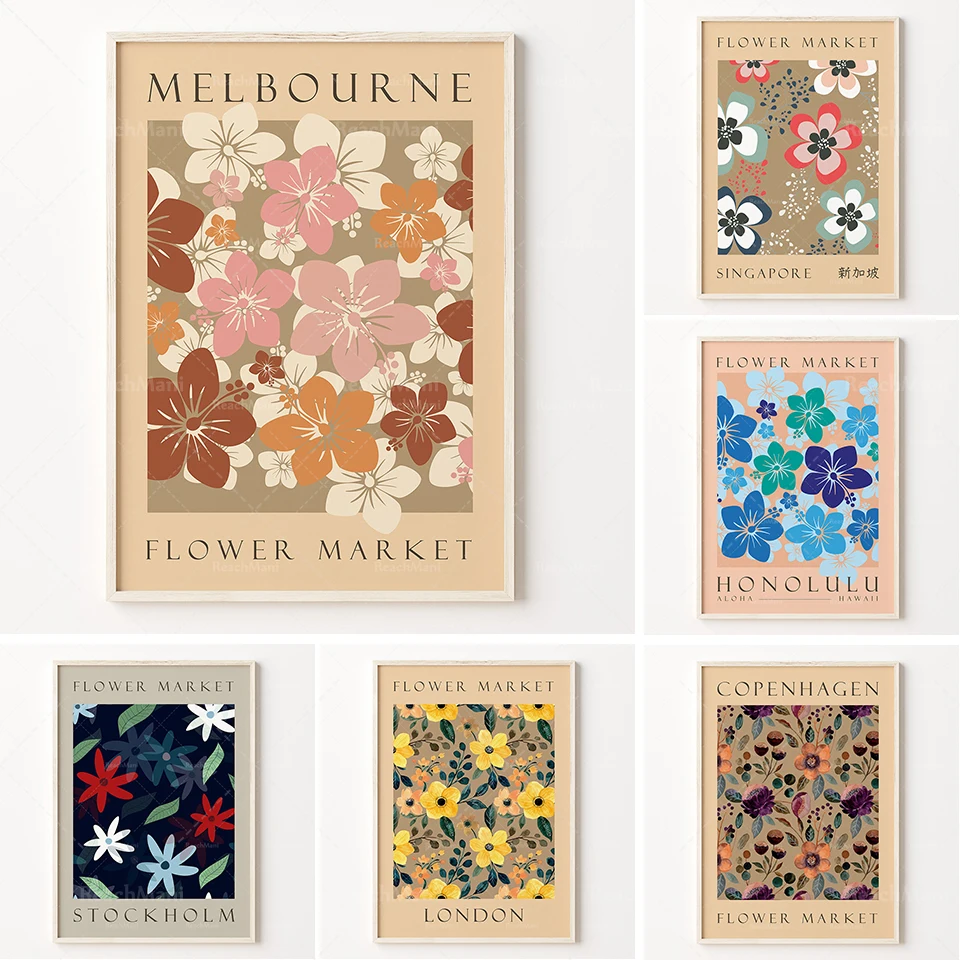 Flower Market Singapore Exhibition High Quality Print | Flower Market Boho Printable Poster | Modern minimalist Oriental Flower 
Flower Market Singapore Exhibition High Quality Print | Flower Market Boho Printable Poster | Modern minimalist Oriental Flower