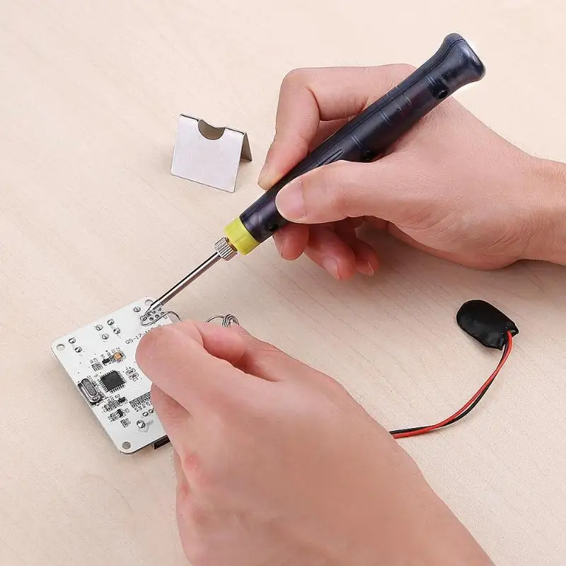 Электрический мини-паяльник с USB, комплект с наконечниками и сенсорным выключателем, Портативный Регулируемый паяльник с температурой, 5 В, 8...
Электрический мини-паяльник с USB, комплект с наконечниками и сенсорным выключателем, Портативный Регулируемый паяльник с температурой, 5 В, 8...