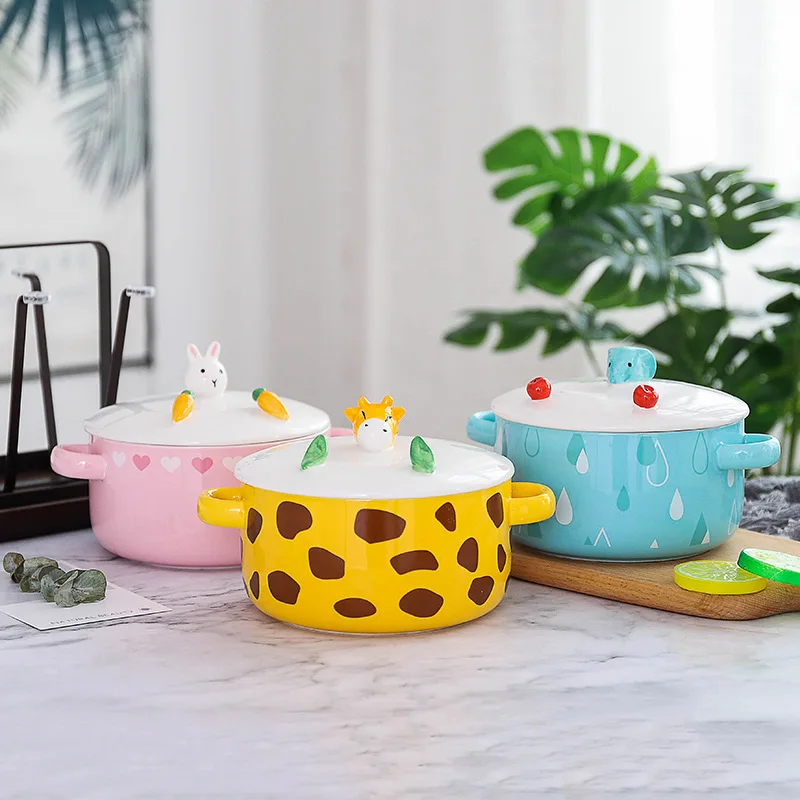 Cute Animal Ceramic Lunch Box, Microwave Oven Lunch Bowl, Household Bowl, 2 Ear Hot Proof Instant Noodles Bowl
Cute Animal Ceramic Lunch Box, Microwave Oven Lunch Bowl, Household Bowl, 2 Ear Hot Proof Instant Noodles Bowl