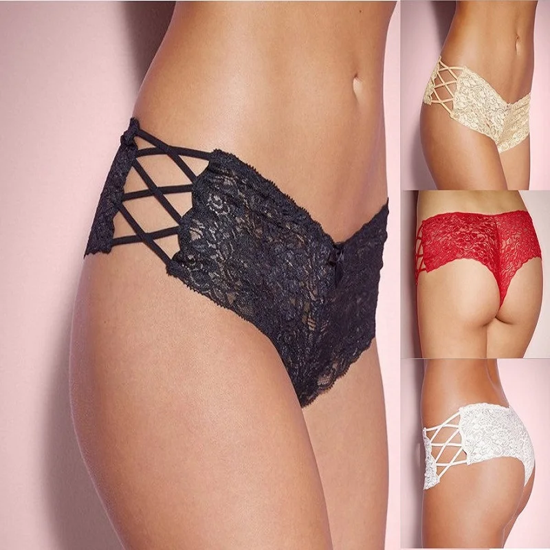 Women's Sexy Lace Underwear Panties Fashion Hollow Cross Transparent Sensual Lingerie Woman Pants Transparent
Women's Sexy Lace Underwear Panties Fashion Hollow Cross Transparent Sensual Lingerie Woman Pants Transparent