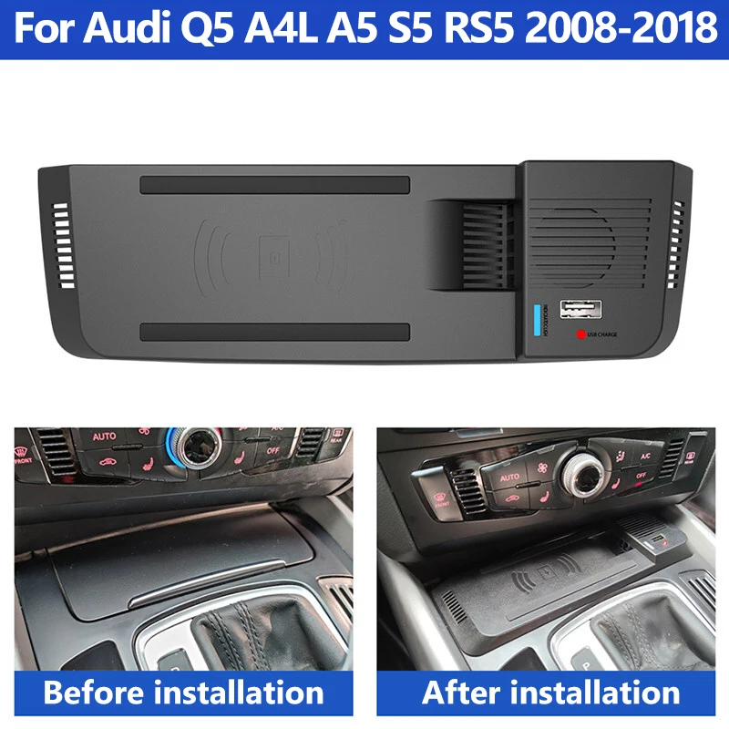 For Audi Q5 A4L A5 S5 RS5 car 15W mobile phone wireless charging board central control modification accessories decoration
For Audi Q5 A4L A5 S5 RS5 car 15W mobile phone wireless charging board central control modification accessories decoration