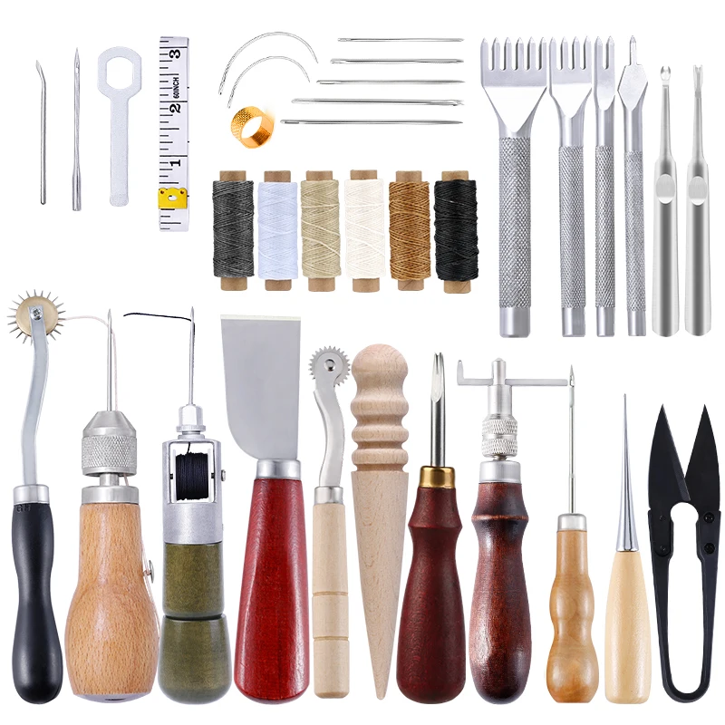 IMZAY Leather Sewing Tools Kit Manual Sewing Machine Speedy Stitcher Leather Craft Punching Groover Tools Accessories Set
IMZAY Leather Sewing Tools Kit Manual Sewing Machine Speedy Stitcher Leather Craft Punching Groover Tools Accessories Set
