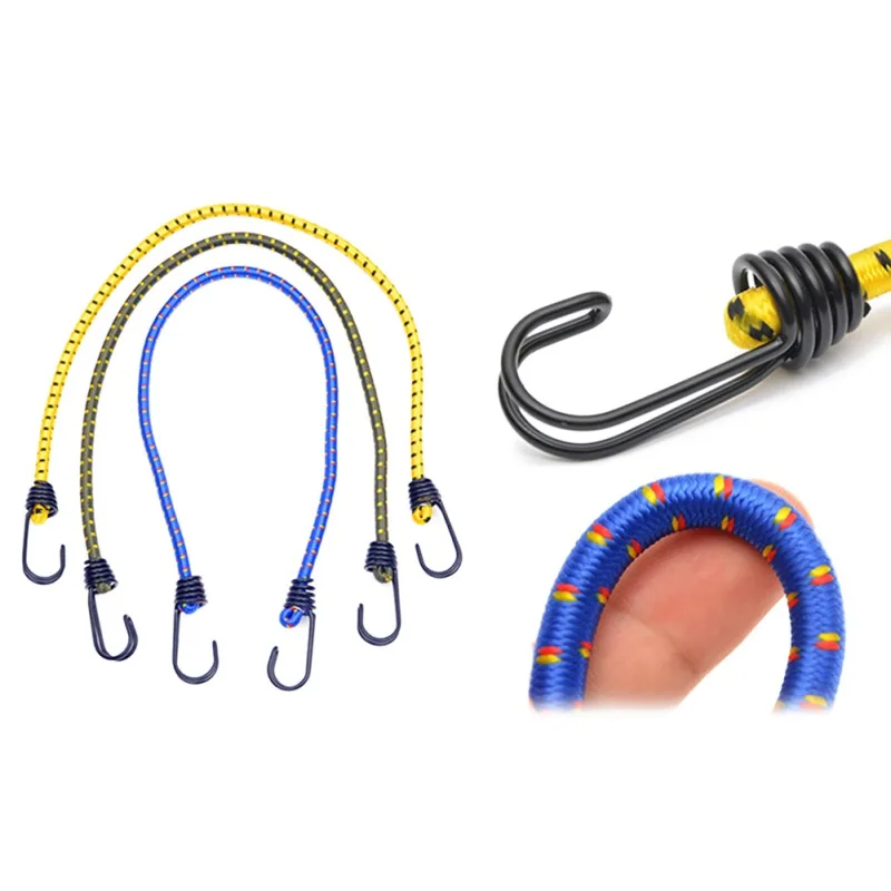 Elastic Bungee Rope Bicycle Tent Luggage Packing Strap with Spring Belt Hook Camping Hiking Bundle Fixing Band 
Elastic Bungee Rope Bicycle Tent Luggage Packing Strap with Spring Belt Hook Camping Hiking Bundle Fixing Band