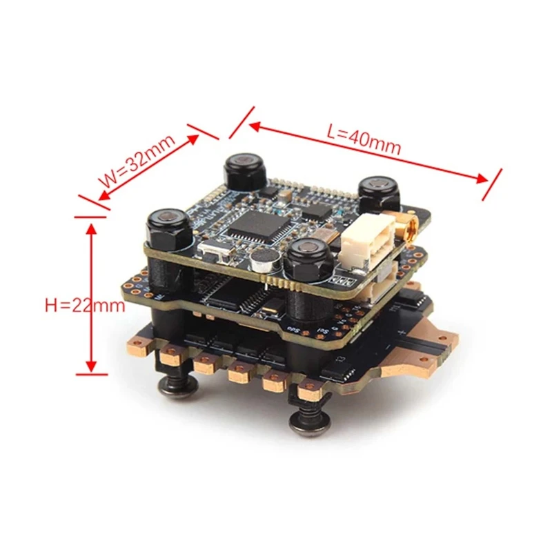 Holybro Kakute F4 V2 Mini Stack F4 Flight Controller & Tekk032 F3 4IN1 35A ESC & Atlatl HV Micro 5.8G VTX for FPV Racing Drone
Holybro Kakute F4 V2 Mini Stack F4 Flight Controller & Tekk032 F3 4IN1 35A ESC & Atlatl HV Micro 5.8G VTX for FPV Racing Drone