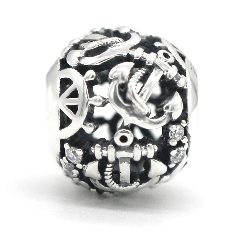 Винтажный бусины из стерлингового серебра 925 кулон для браслета Pandora DIY|Бусины| |