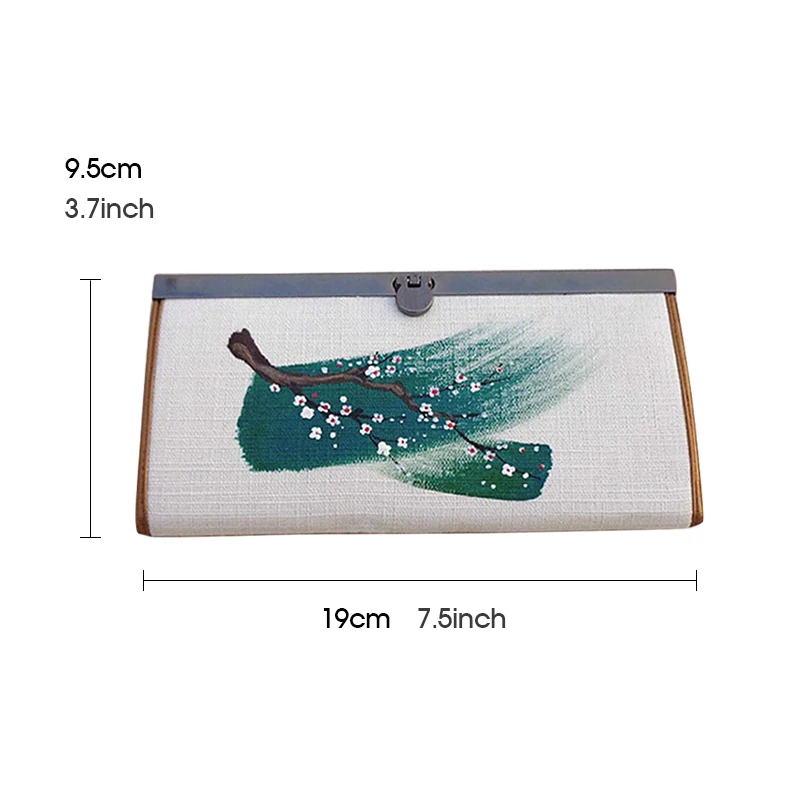 Women Wallet Long Zipper Hand Painted Pretty Flower Chinese National Style Retro Cotton Coin Purse Casual Card Holder Clutch Bag
Women Wallet Long Zipper Hand Painted Pretty Flower Chinese National Style Retro Cotton Coin Purse Casual Card Holder Clutch Bag