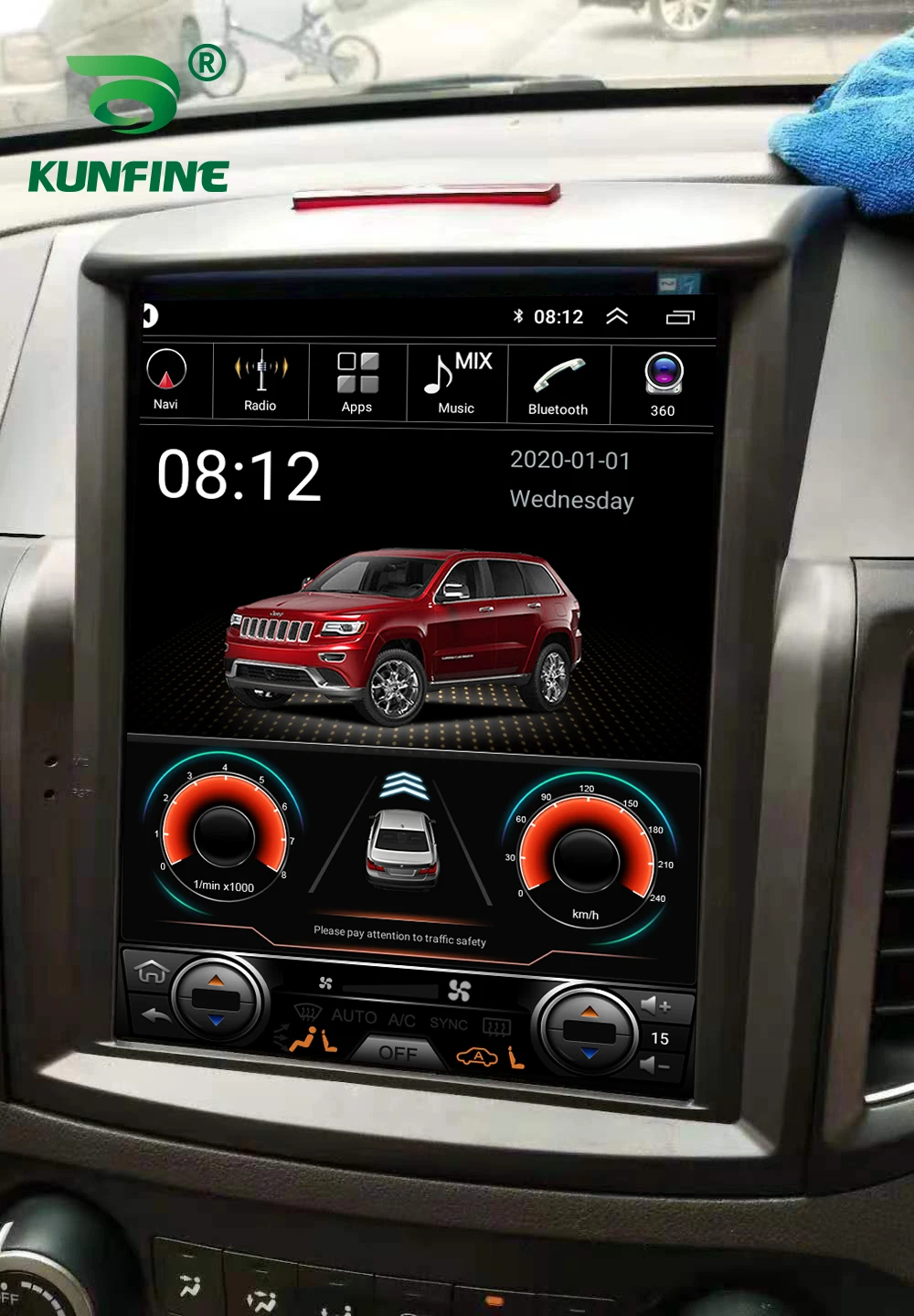 Автомобильный DVD-плеер с восьмиядерным процессором Tesla ОЗУ 4 Гб ПЗУ 64 ГБ Android 10 0 GPS