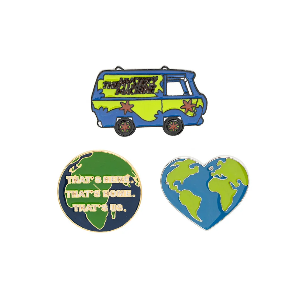 HE MYSTERY MACHINE Travel Map Enamel Pins Custom Cartoon Scooby Bus Brooches Lapel Pin Shirt Bag Fun Badge Old School Jewelry
HE MYSTERY MACHINE Travel Map Enamel Pins Custom Cartoon Scooby Bus Brooches Lapel Pin Shirt Bag Fun Badge Old School Jewelry