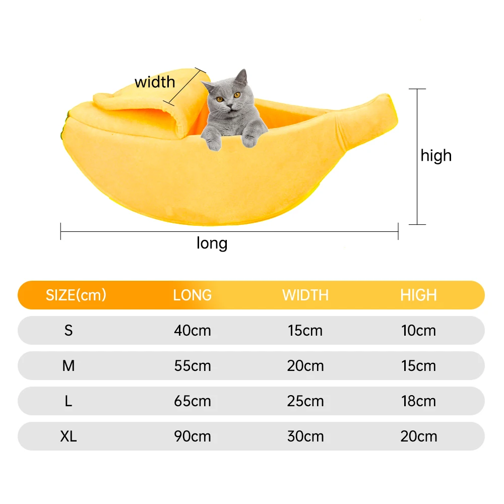 Cute Banana Shape Pet Cat Bed House Mat Durable Kennel Kitten Puppy Dog Cushion Basket Warm Portable Cat Cushion Bed Products
Cute Banana Shape Pet Cat Bed House Mat Durable Kennel Kitten Puppy Dog Cushion Basket Warm Portable Cat Cushion Bed Products