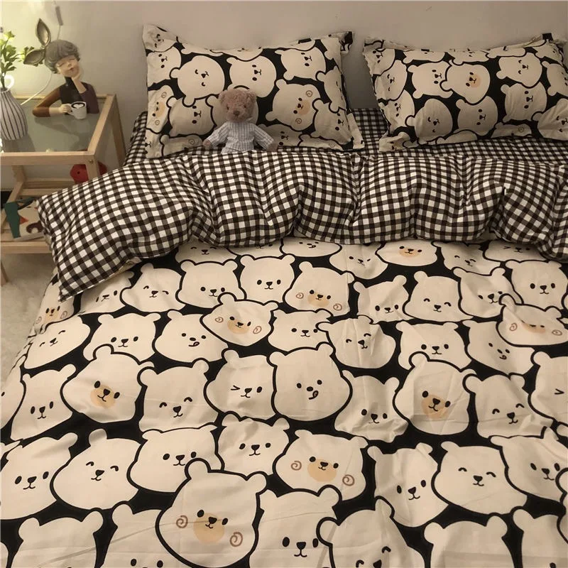 4PCS Super Soft Bear Bedding Set Duvet Cover 200X230/220X240CM Bed Sheets And Pillowcases
4PCS Super Soft Bear Bedding Set Duvet Cover 200X230/220X240CM Bed Sheets And Pillowcases