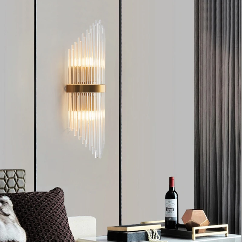 Modern LED Crystal Wall Light Nordic Gold Wall Lamp for Bedroom Living Dining Room Corridor Home Decor Indoor Lighting Fixture
Modern LED Crystal Wall Light Nordic Gold Wall Lamp for Bedroom Living Dining Room Corridor Home Decor Indoor Lighting Fixture