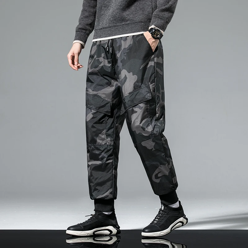 Down Pants Solid Men's Winter Sports Outwear Thick White Duck Down Pants Warm Straight-Leg Trousers Casual Elastic Waist Joggers
Down Pants Solid Men's Winter Sports Outwear Thick White Duck Down Pants Warm Straight-Leg Trousers Casual Elastic Waist Joggers