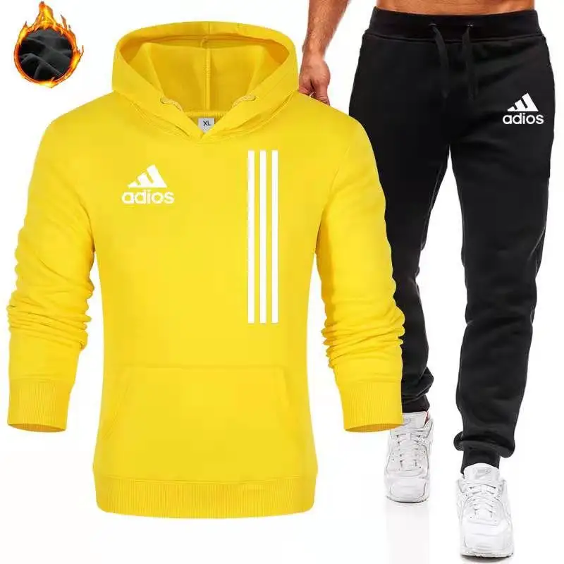 2021New Adios Men's Autumn Winter Sets Zipper Hoodie+Pants Pieces Casual Tracksuit Male Sportswear Gym Brand Clothing Sweat Suit 
2021New Adios Men's Autumn Winter Sets Zipper Hoodie+Pants Pieces Casual Tracksuit Male Sportswear Gym Brand Clothing Sweat Suit