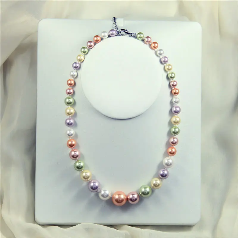 latest popular style AAA+ 8-16mm luxury & fashion mix color shell imitation pearl necklace
latest popular style AAA+ 8-16mm luxury & fashion mix color shell imitation pearl necklace