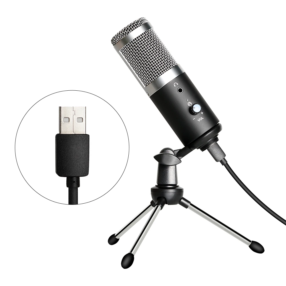 USB Microphone Professional Studio Mic Condenser Podcast Computer Microphone With Tripod For Youtube Recording Karaoke Broadcast 
USB Microphone Professional Studio Mic Condenser Podcast Computer Microphone With Tripod For Youtube Recording Karaoke Broadcast