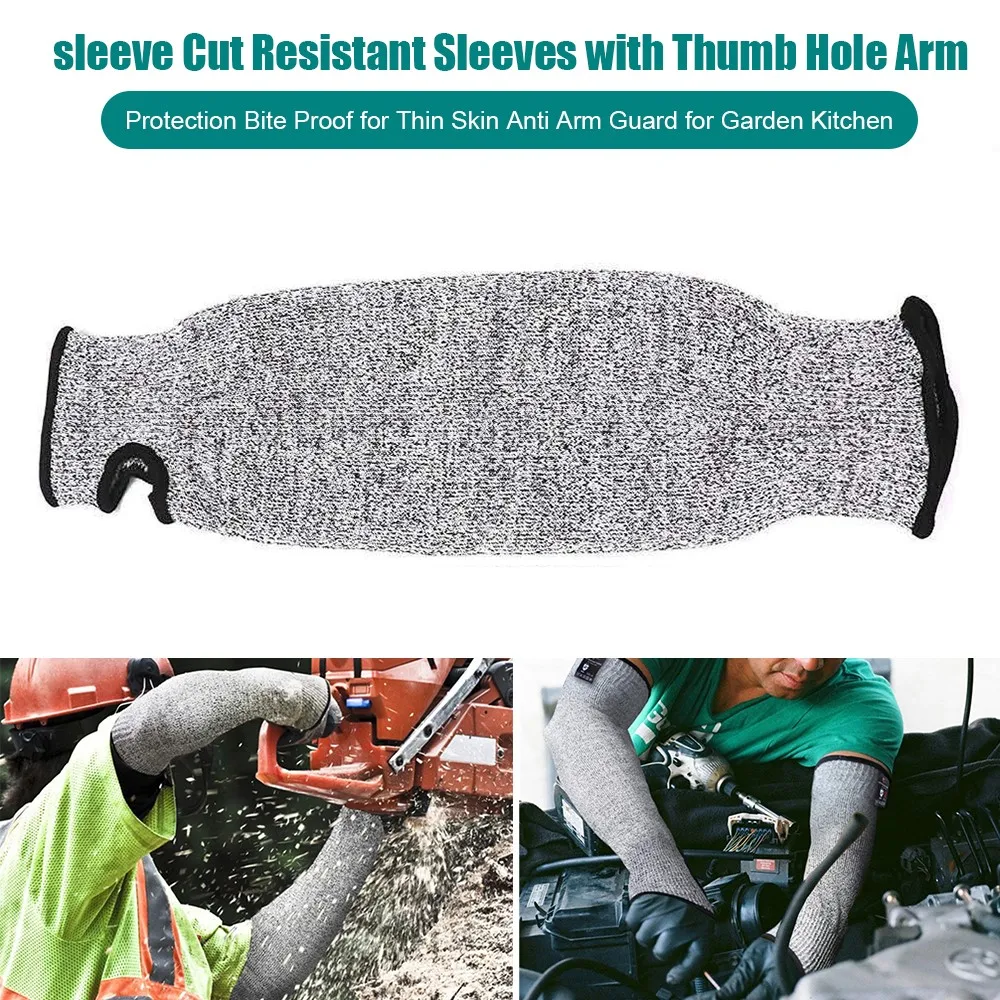 Cut Resistant Sleeves With Thumb Hole HPPE Bite Proof Arm Protection For Glass Porcelain Industry
Cut Resistant Sleeves With Thumb Hole HPPE Bite Proof Arm Protection For Glass Porcelain Industry