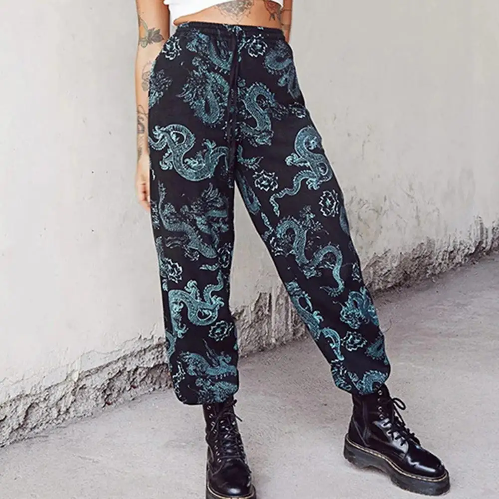 2021 New Women Dragon Print High Waist Drawstring Wide Leg Loose Long Pants Streetwear for Sports
2021 New Women Dragon Print High Waist Drawstring Wide Leg Loose Long Pants Streetwear for Sports