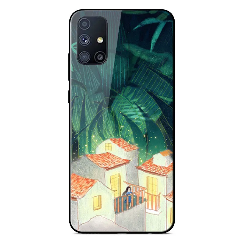 For Samsung M51 Case Fashion Painted Tempered Glass Phone Case For Samsung Galaxy M51 M 51 6.7 inch Soft Silicone Bumper Cover
For Samsung M51 Case Fashion Painted Tempered Glass Phone Case For Samsung Galaxy M51 M 51 6.7 inch Soft Silicone Bumper Cover