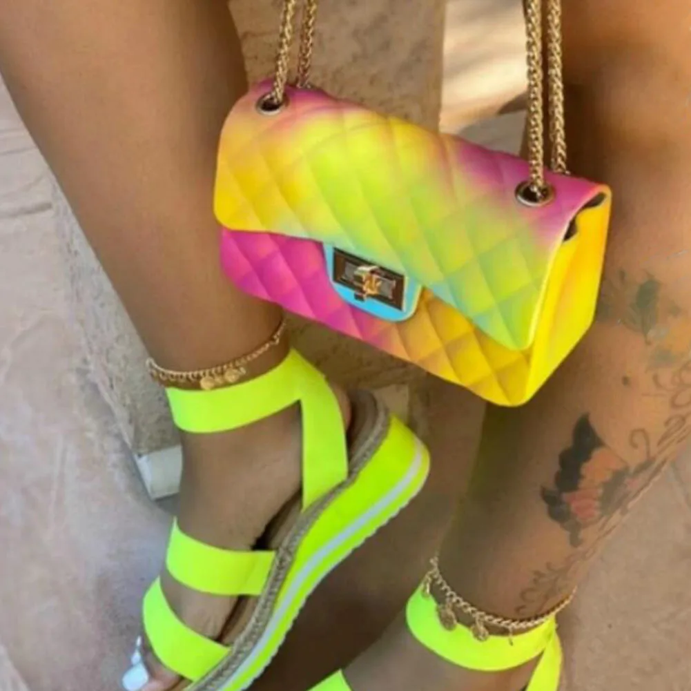 Sorphio New Colorful INS Hot Multicolor Women's Crossbody Bags Female 2020 Unique Handbags Ladies Party Chain Shoulder Bags
Sorphio New Colorful INS Hot Multicolor Women's Crossbody Bags Female 2020 Unique Handbags Ladies Party Chain Shoulder Bags