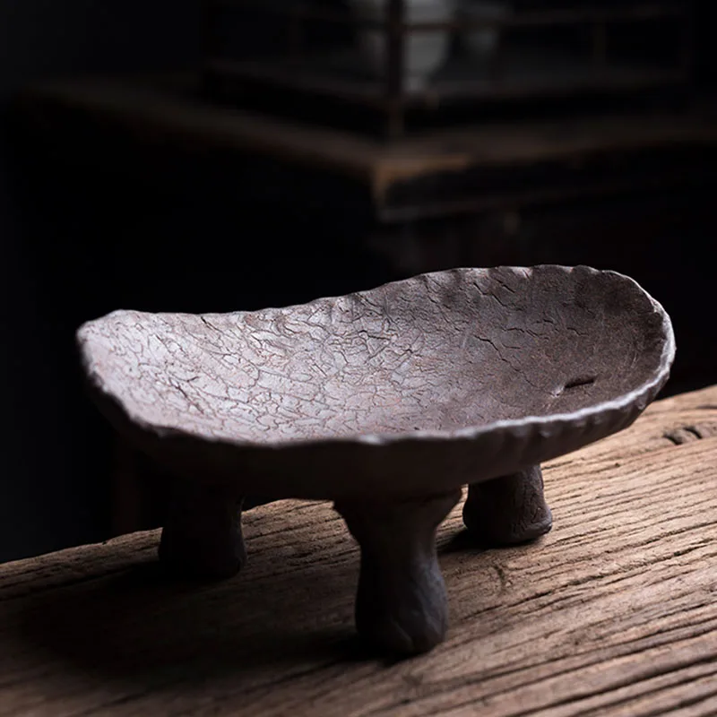 Japanese Art Retro Stoneware Fruit Snack Plate Simple Living Room Office Ceramic Dried Fruit Melon Seed Snack High Plate Single
Japanese Art Retro Stoneware Fruit Snack Plate Simple Living Room Office Ceramic Dried Fruit Melon Seed Snack High Plate Single