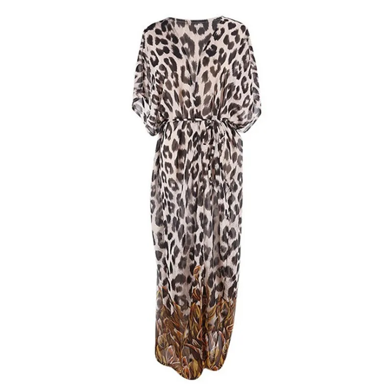 2020 New Sexy Leopard Print Chiffon Beach Cover Up Loose Long Cardigan Bikini Cover Up Beach Dress Tunics Bathing Suit Cover-Ups 
2020 New Sexy Leopard Print Chiffon Beach Cover Up Loose Long Cardigan Bikini Cover Up Beach Dress Tunics Bathing Suit Cover-Ups