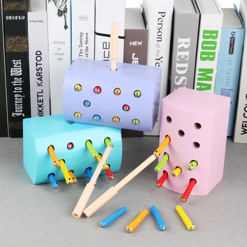 Children's Wooden Magnetic Insect Catching Game Baby Hand-eye Coordination Parent-child Puzzle CL Desktop Interactive Fun Toy
Children's Wooden Magnetic Insect Catching Game Baby Hand-eye Coordination Parent-child Puzzle CL Desktop Interactive Fun Toy