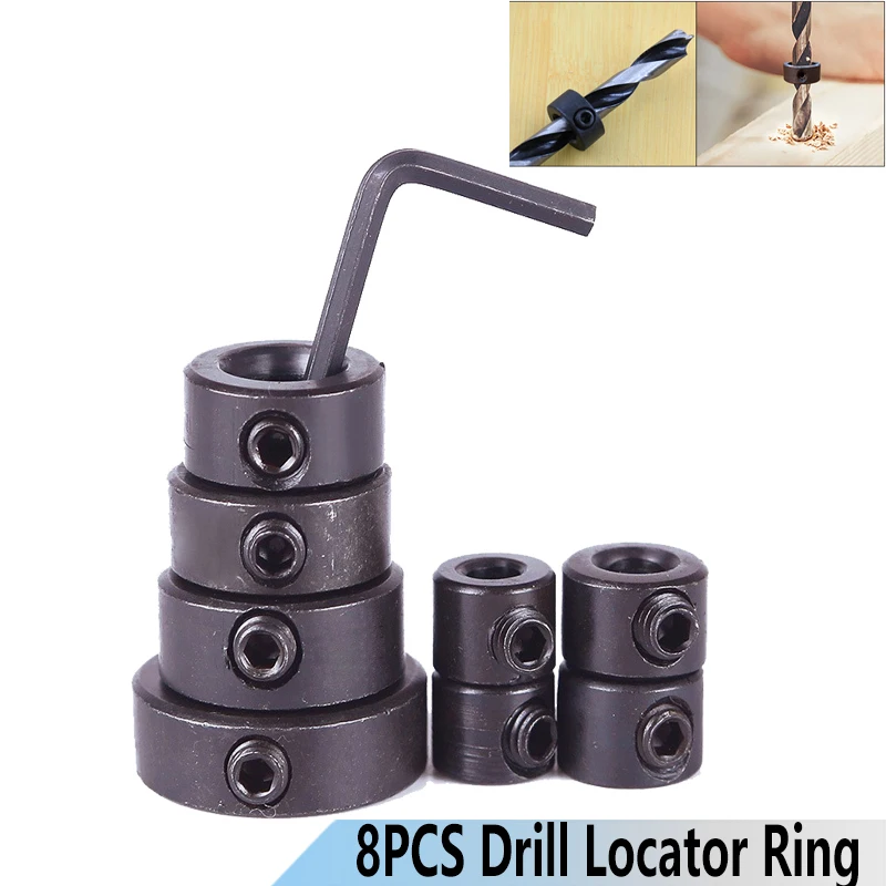3-16mm Drill Locator Drill Bit Depth Stop Collars Ring Positioner Drill Locator Wood Drill Bit Woodworking Tool
3-16mm Drill Locator Drill Bit Depth Stop Collars Ring Positioner Drill Locator Wood Drill Bit Woodworking Tool