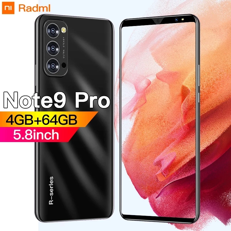 Global Version Radml Xiao Note9 Pro 5.8Inch Cellphone 4+64GB 8+13MP Android10 Smartphone Face\Fingerprint ID 4/5G Networkphone
Global Version Radml Xiao Note9 Pro 5.8Inch Cellphone 4+64GB 8+13MP Android10 Smartphone Face\Fingerprint ID 4/5G Networkphone