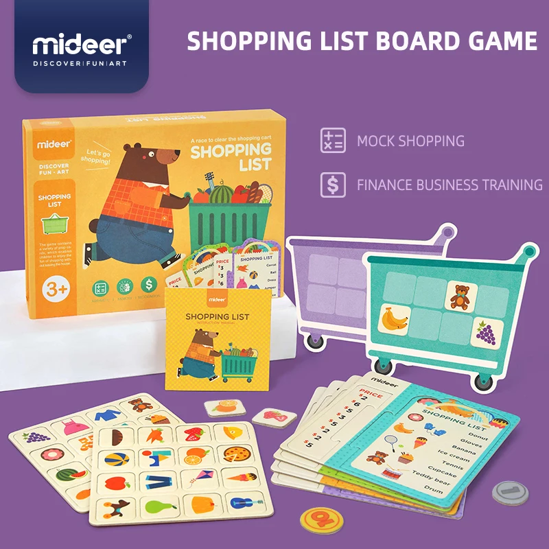 Детский список покупок Mideer, игрушки, корзина для покупок, игрушка, подарок на день рождения, рождественский подарок
Детский список покупок Mideer, игрушки, корзина для покупок, игрушка, подарок на день рождения, рождественский подарок