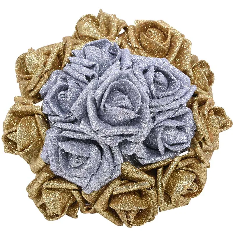 10pcs/lot 6cm Glitter Foam Rose Artificial Flower Bridal Bouquet for Home Wedding Decoration Scrapbook DIY Handcarft Fake Flower
10pcs/lot 6cm Glitter Foam Rose Artificial Flower Bridal Bouquet for Home Wedding Decoration Scrapbook DIY Handcarft Fake Flower