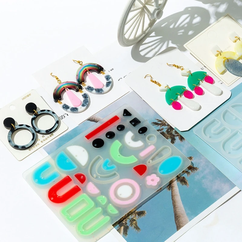 DIY Crafts Crystal Epoxy Resin Mold Earring Ear Pendant Casting Silicone Mould A2UA 
DIY Crafts Crystal Epoxy Resin Mold Earring Ear Pendant Casting Silicone Mould A2UA