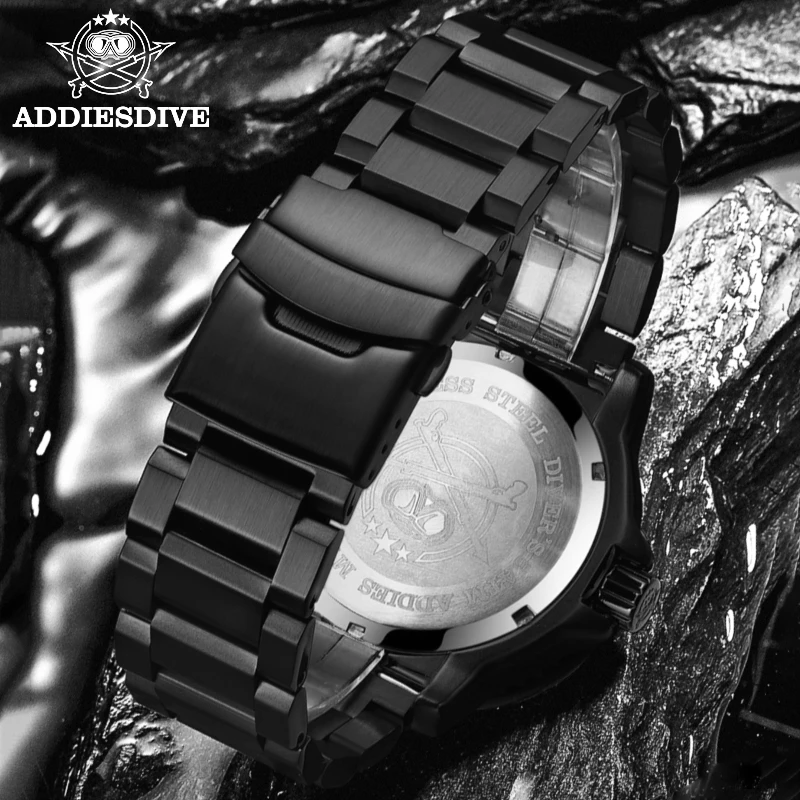 Мужские светящиеся часы Addies в стиле милитари спортивные наручные с нейлоновым
