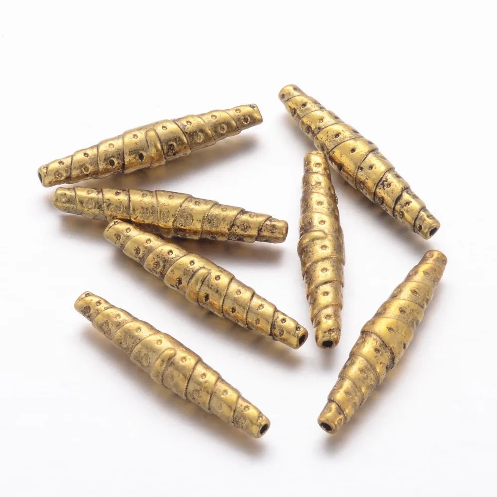 20pcs 25*5mm Tibetan Style Alloy Beads Antique Golden Color Shuttle Beads For DIY Jewelry Making, Hole: 1mm
20pcs 25*5mm Tibetan Style Alloy Beads Antique Golden Color Shuttle Beads For DIY Jewelry Making, Hole: 1mm
